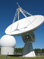 The 20-Meter dish used for Antarctic communications in Richmond, Florida.