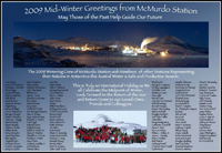 Midwinter greetings from McMurdo Station, Antarctica - June 2009
