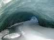 An ice cave near Palmer Station, Anvers Island, Antarctica.