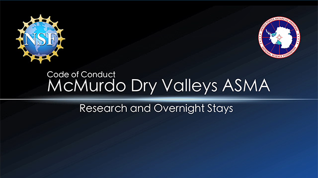 McMurdo Dry Valleys ASMA Training - Overnight Stays Preview
