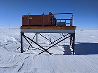 CosRay platform between the station and ARO. Photo by Sheryl Seagraves