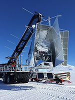 SPIDER on the launch vehicle for its first flight, New Year’s Day 2015. Photo by Jeffrey Filippini
