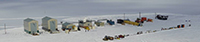 Aerial photo of the Long Duration Balloon (LDB) facility in Antarctica. Photo credit unknown.