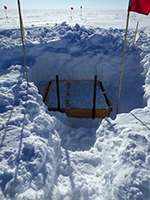 South Pole SPRESSO Vault. Photo courtesy of USGS
