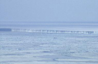 The edge of an iceberg in the Ross Sea. Photo by Emily Stone, courtesy of the USAP Photo Library. 
