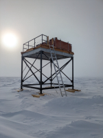 CosRay platform between the station and ARO. Photo by Marissa Goerke.