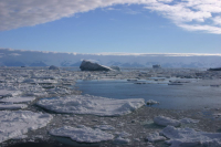 Sea ice near Cape Adare, Antarctica. Photo by Mike Usher, courtesy of the USAP Photo Library.