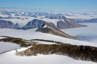 Aerial view of McMurdo Dry Valleys. Photo by Peter Rejcek. Image courtesy of NSF/USAP Photo Library.