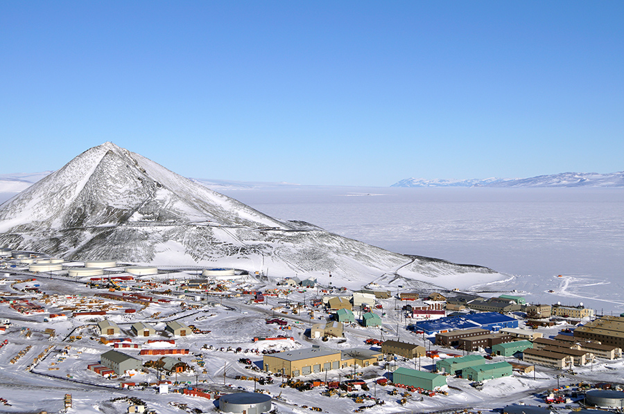 A view of McMurdo Station, where The Antarctic Sun began.  