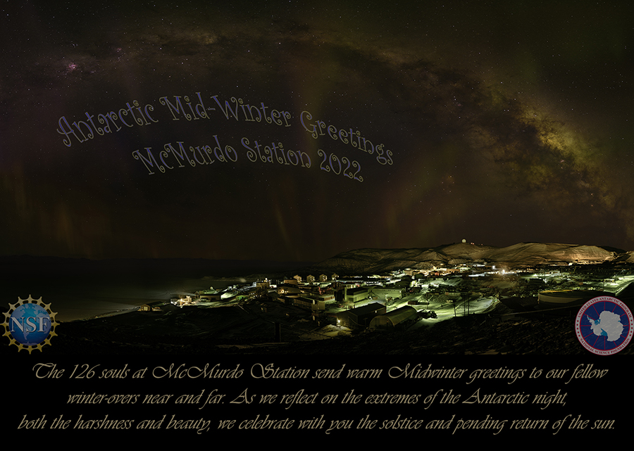 2021 Midwinter Greetings from McMurdo Station