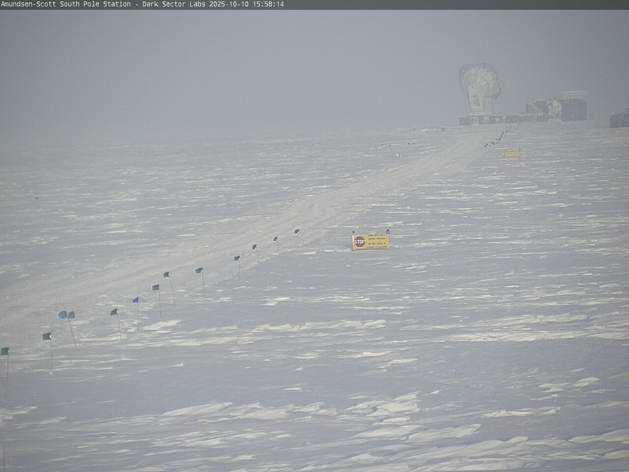 South Pole Station - South Pole Radio Telescopes Webcam