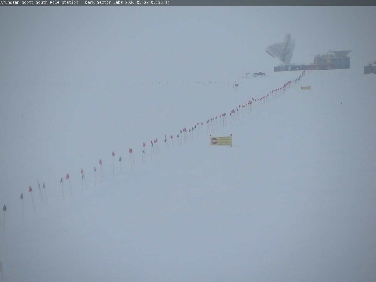 South Pole Station - South Pole Radio Telescopes Webcam