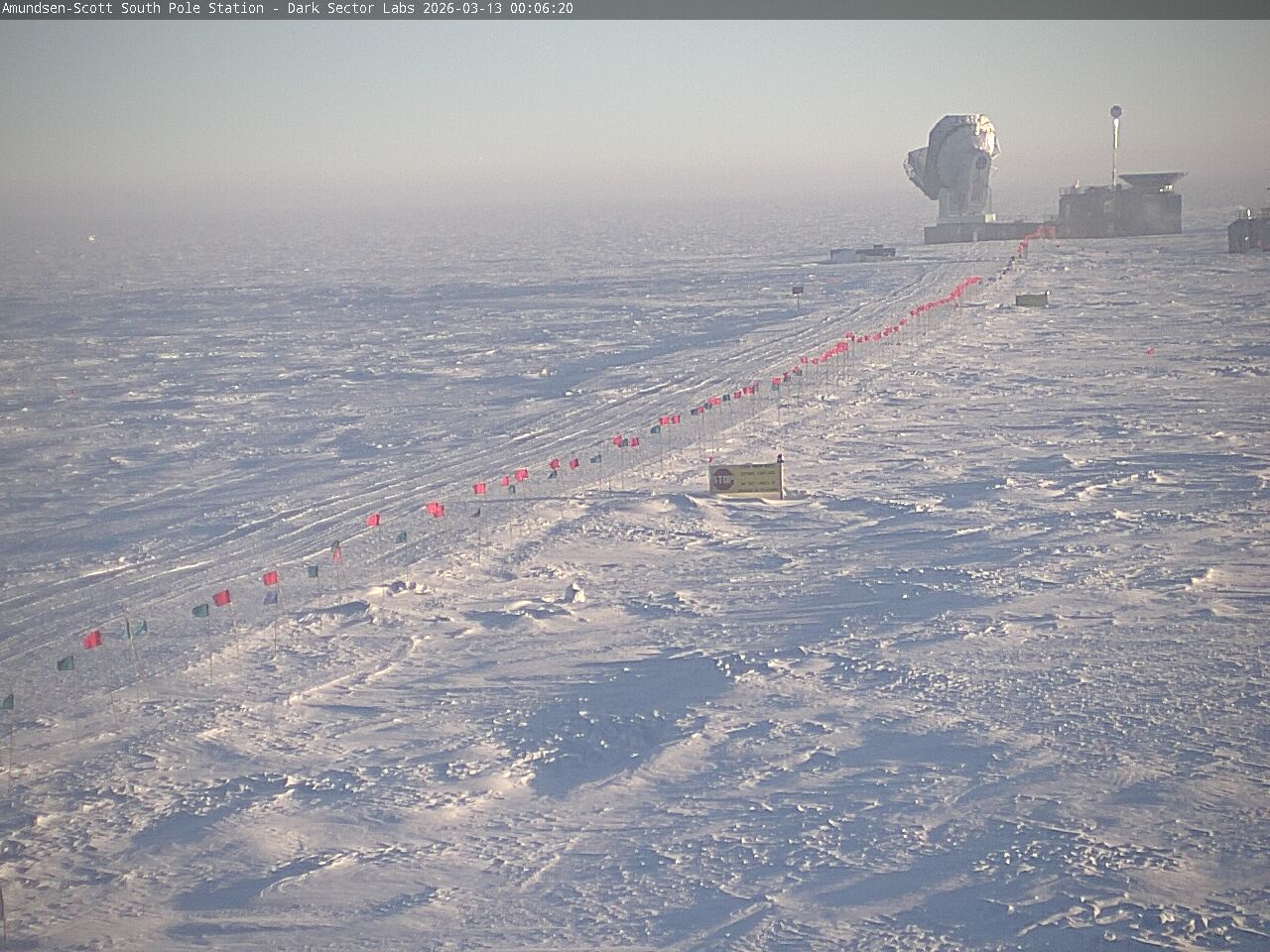 South Pole Station - South Pole Radio Telescopes Webcam