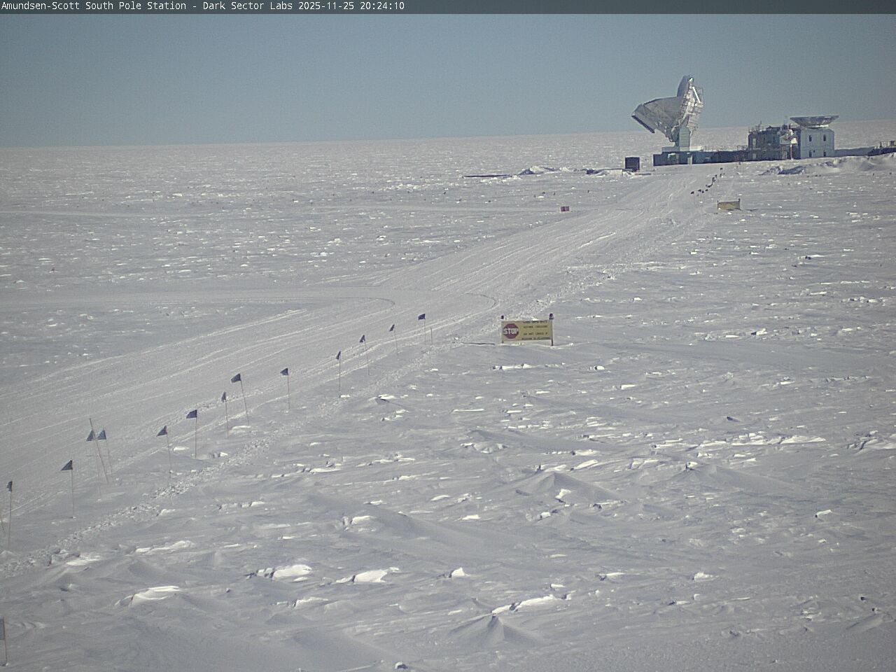 South Pole Station - South Pole Radio Telescopes Webcam