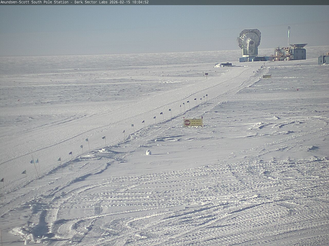 South Pole Station - South Pole Radio Telescopes Webcam