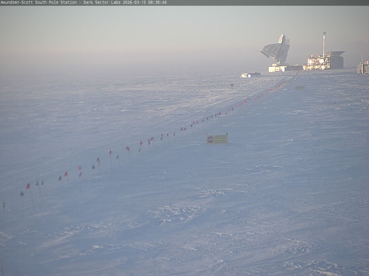 South Pole Station - South Pole Radio Telescopes Webcam