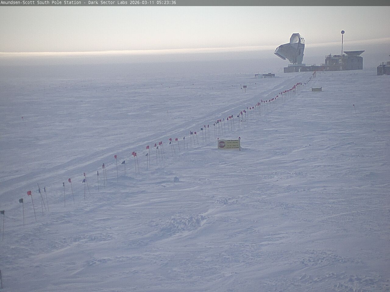 South Pole Station - South Pole Radio Telescopes Webcam