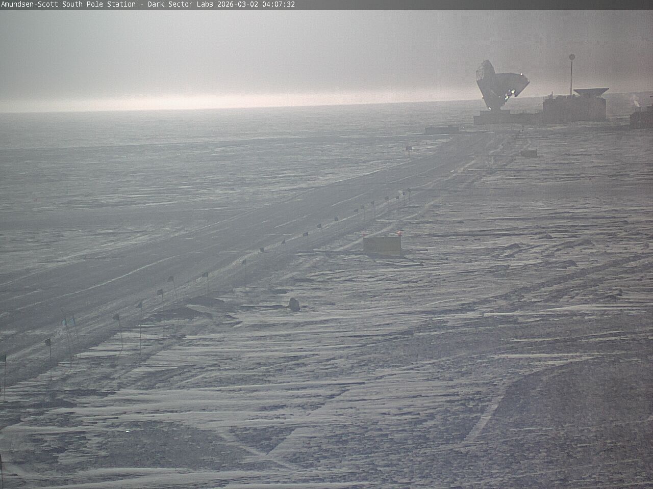 South Pole Station - South Pole Radio Telescopes Webcam