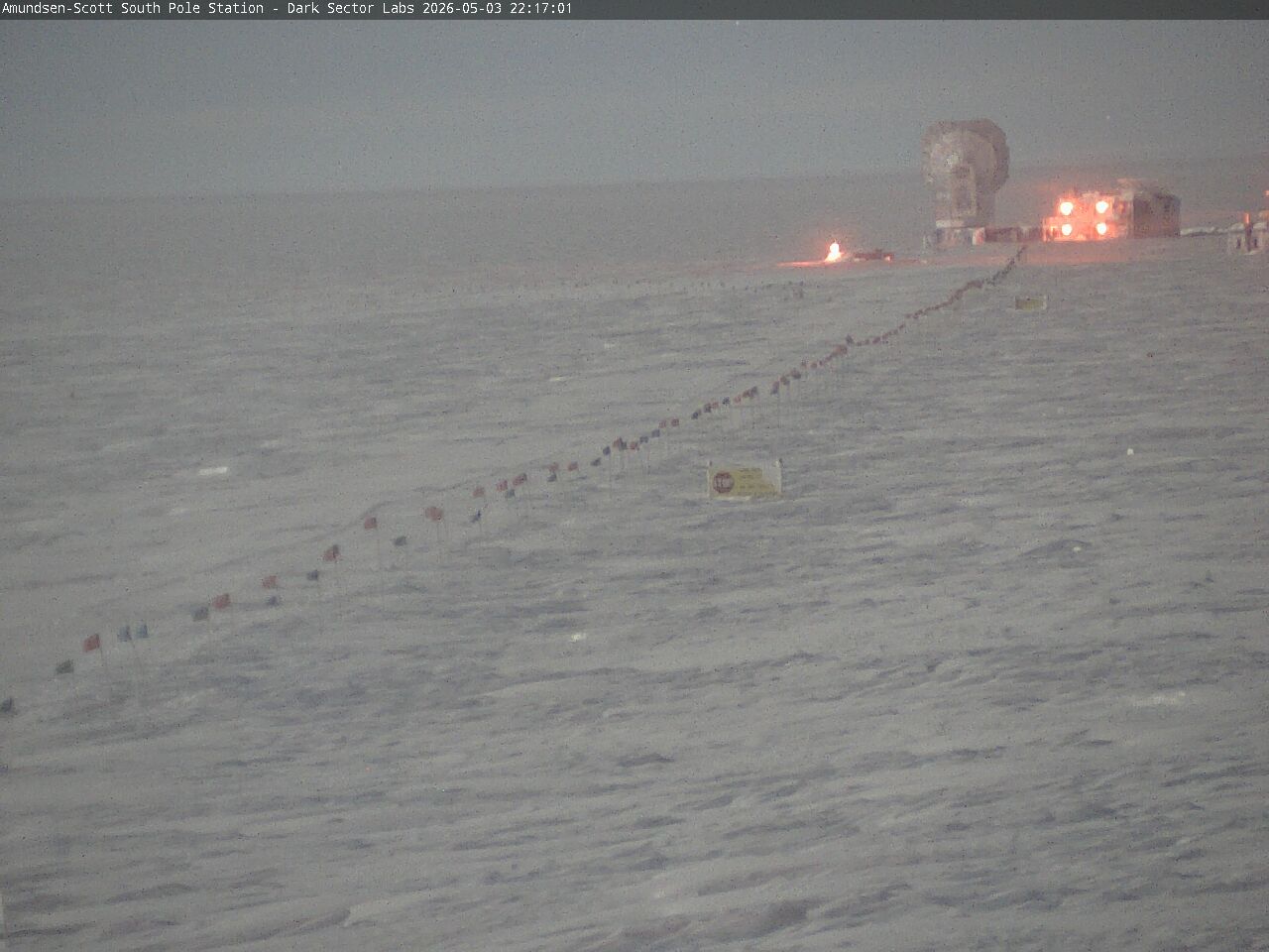 South Pole Station - South Pole Radio Telescopes Webcam