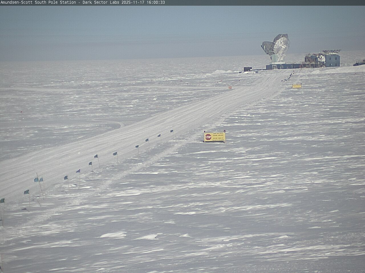 South Pole Station - South Pole Radio Telescopes Webcam
