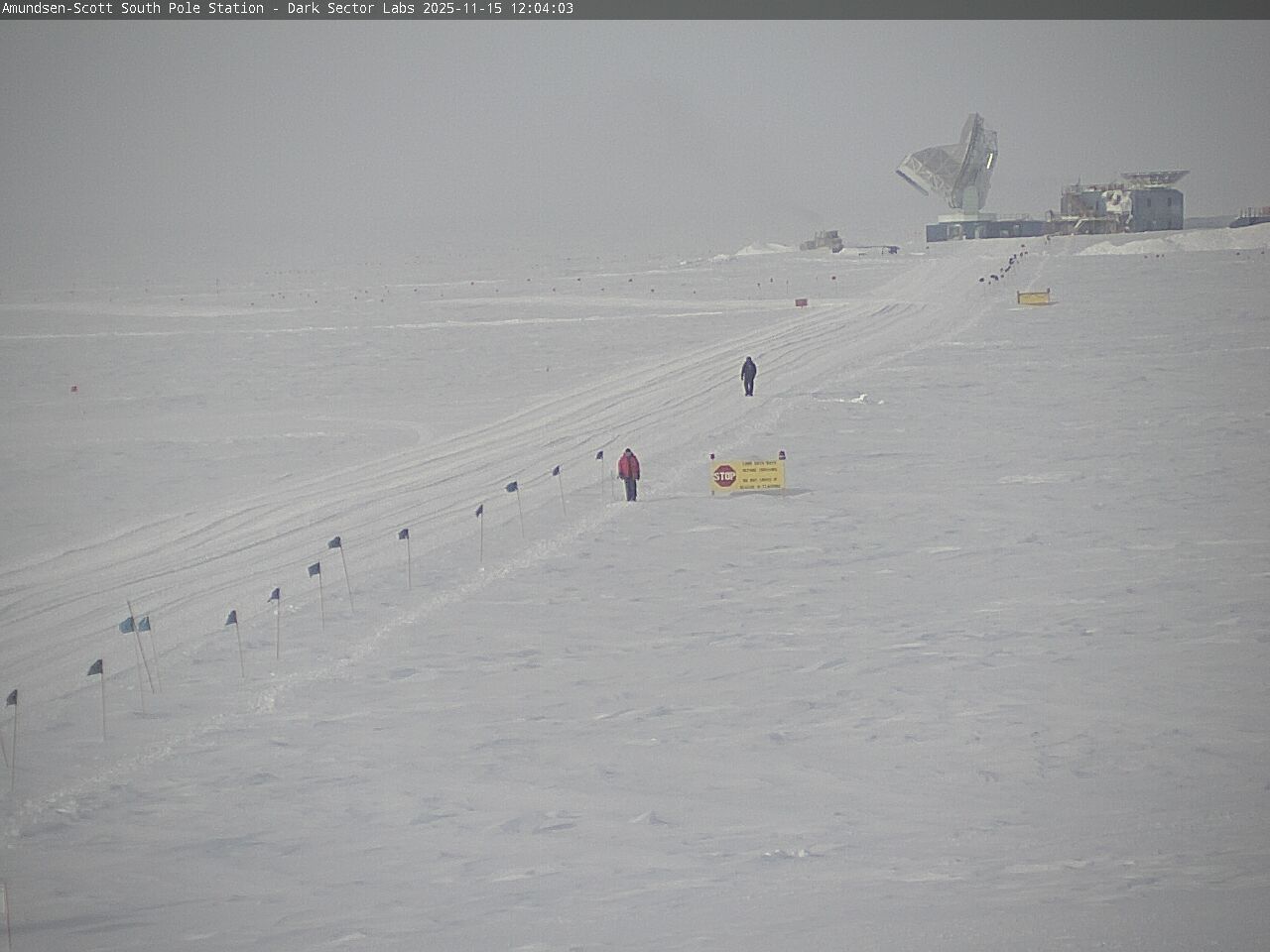 South Pole Station - South Pole Radio Telescopes Webcam