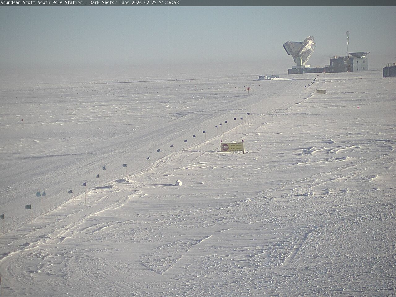 South Pole Station - South Pole Radio Telescopes Webcam