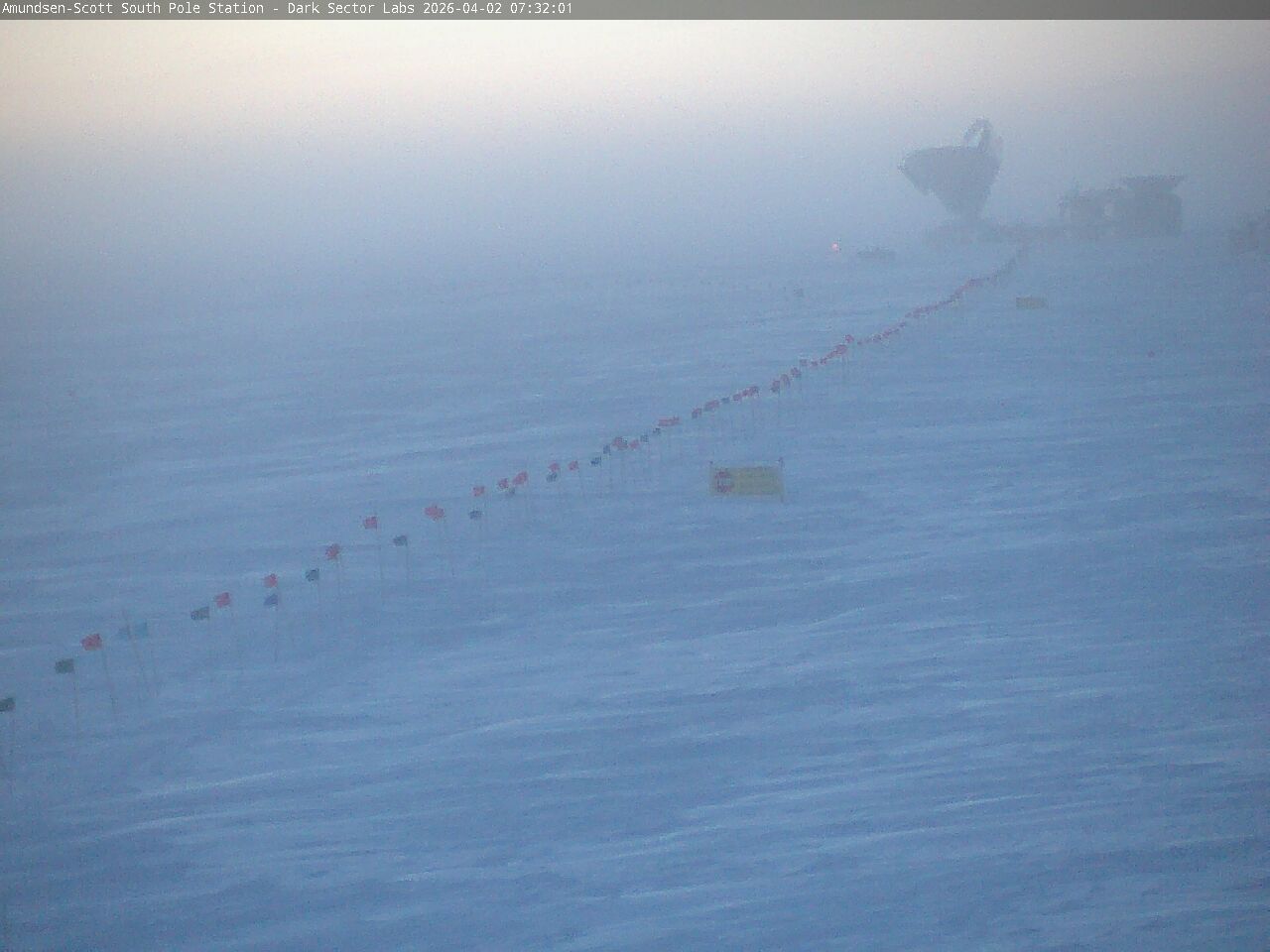 South Pole Station - South Pole Radio Telescopes Webcam
